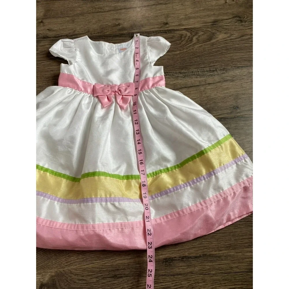 EUC Kids Girls Toddler Gymboree‎ easter dressy fancy bow dress size 4T